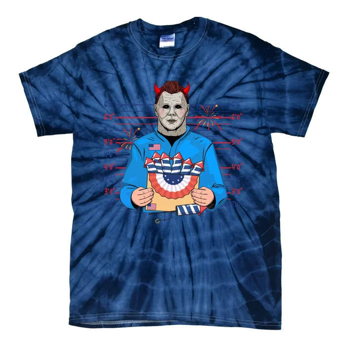 Michael America Killin It Since 1776 Horror Movie Fourth Of July Tie-Dye T-Shirt