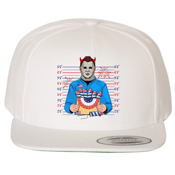 Michael America Killin It Since 1776 Horror Movie Fourth Of July Wool Snapback Cap