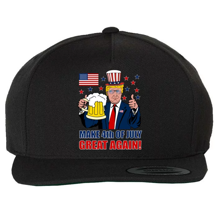 Make 4th Of July Great Again Wool Snapback Cap