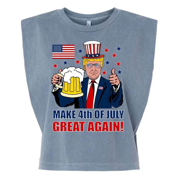 Make 4th Of July Great Again Garment-Dyed Women's Muscle Tee