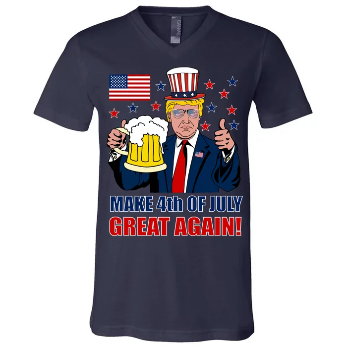 Make 4th Of July Great Again V-Neck T-Shirt