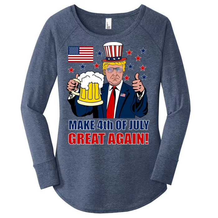 Make 4th Of July Great Again Women's Perfect Tri Tunic Long Sleeve Shirt