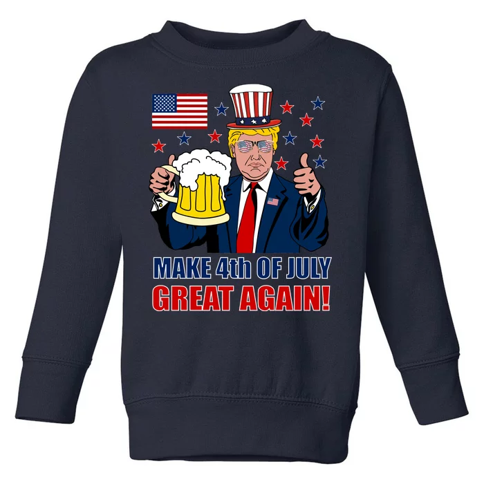 Make 4th Of July Great Again Toddler Sweatshirt