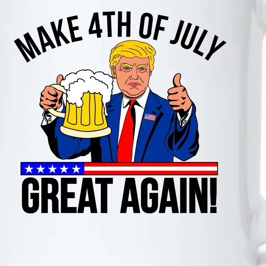 Make 4th of July Great Again! Donald Trump Beer USA Black Color Changing Mug