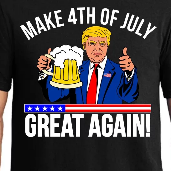 Make 4th of July Great Again! Donald Trump Beer USA Pajama Set