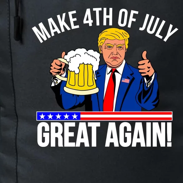 Make 4th of July Great Again! Donald Trump Beer USA Daily Commute Backpack