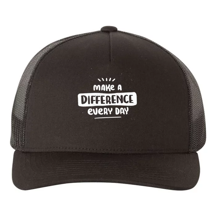 Make A Difference Yupoong Adult 5-Panel Trucker Hat