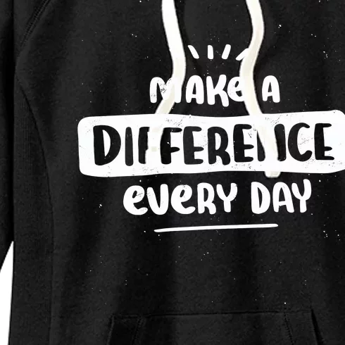 Make A Difference Women's Fleece Hoodie