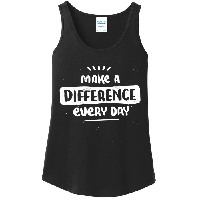 Make A Difference Ladies Essential Tank