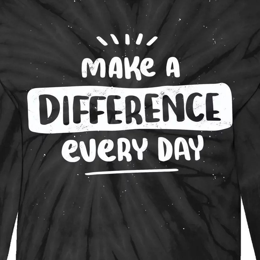 Make A Difference Tie-Dye Long Sleeve Shirt