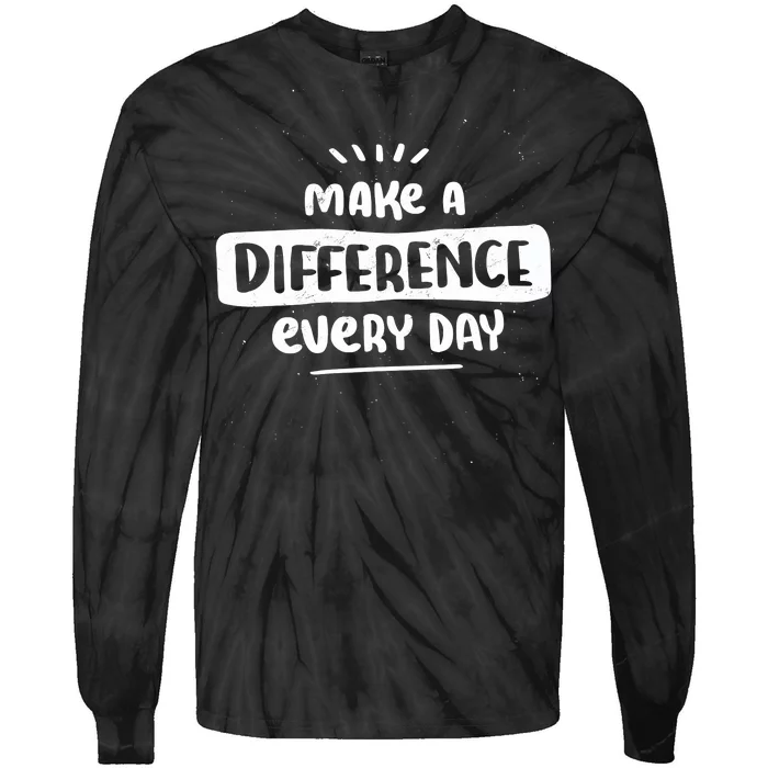 Make A Difference Tie-Dye Long Sleeve Shirt