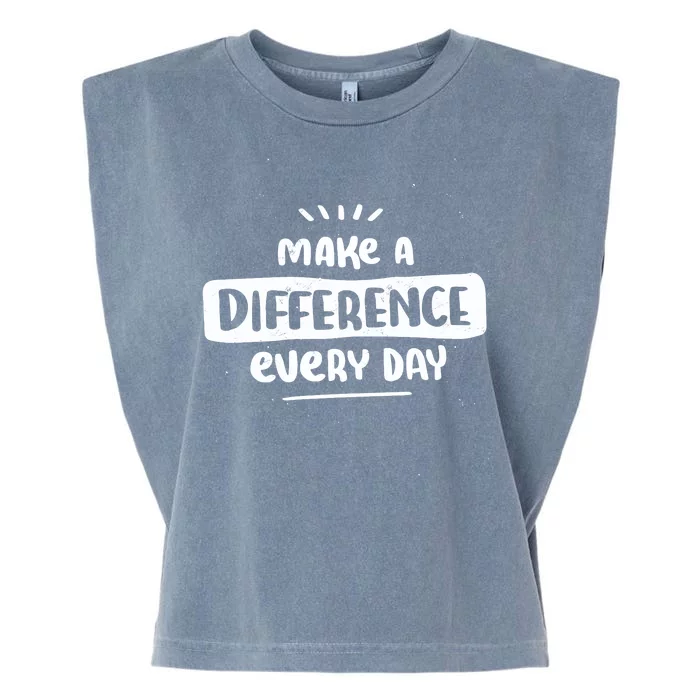 Make A Difference Garment-Dyed Women's Muscle Tee