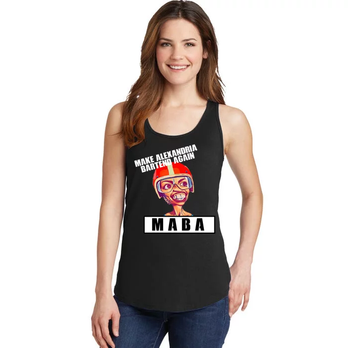 Make Alexandria Bartend Again Ladies Essential Tank