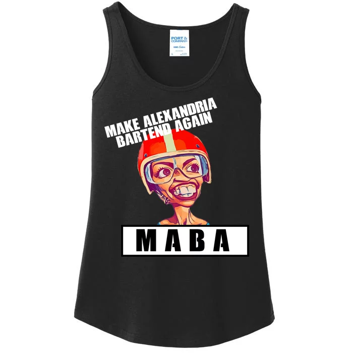 Make Alexandria Bartend Again Ladies Essential Tank