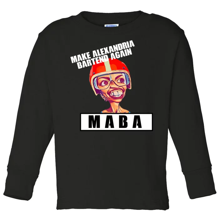 Make Alexandria Bartend Again Toddler Long Sleeve Shirt