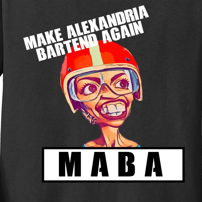 Make Alexandria Bartend Again Kids Long Sleeve Shirt