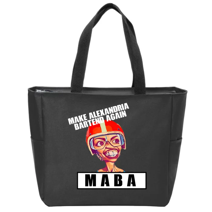 Make Alexandria Bartend Again Zip Tote Bag