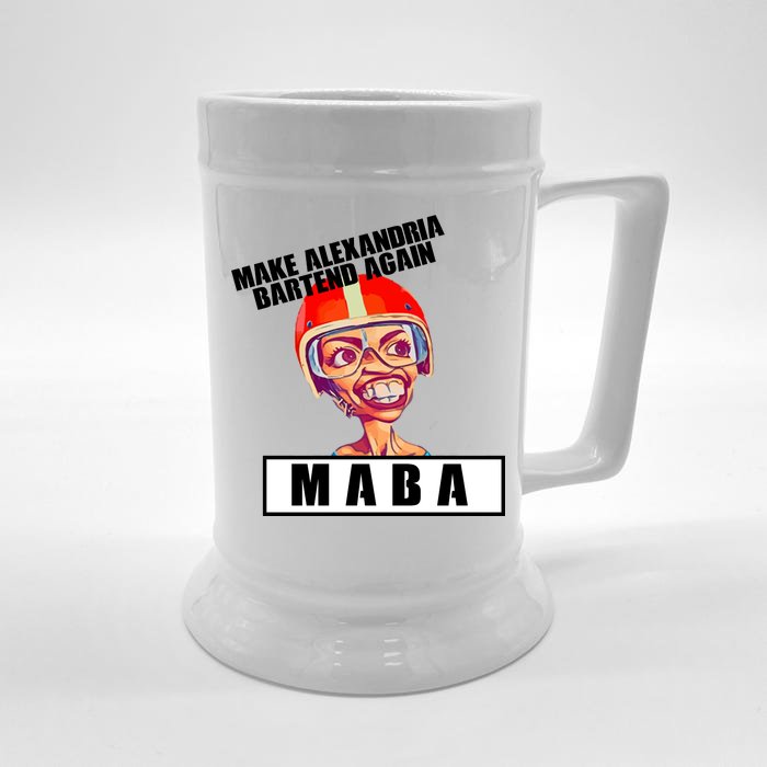 Make Alexandria Bartend Again Front & Back Beer Stein