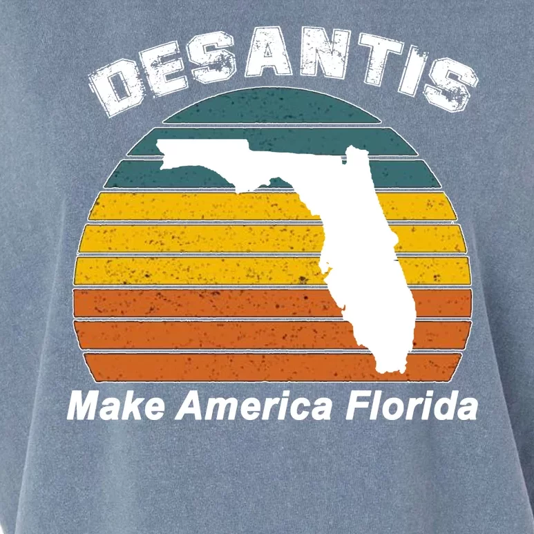 Make America Florida DeSantis 2024 Election Garment-Dyed Women's Muscle Tee