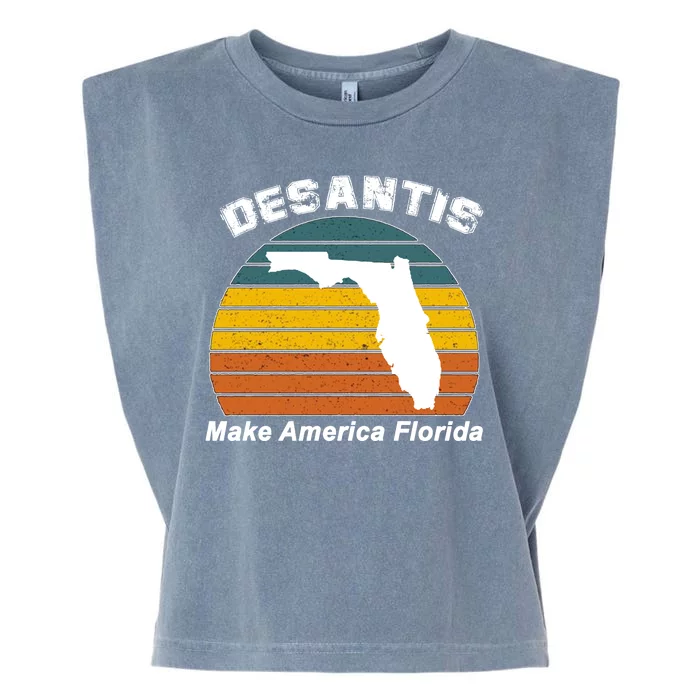 Make America Florida DeSantis 2024 Election Garment-Dyed Women's Muscle Tee