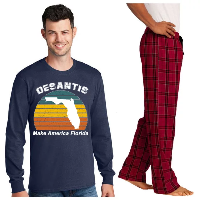 Make America Florida DeSantis 2024 Election Long Sleeve Pajama Set