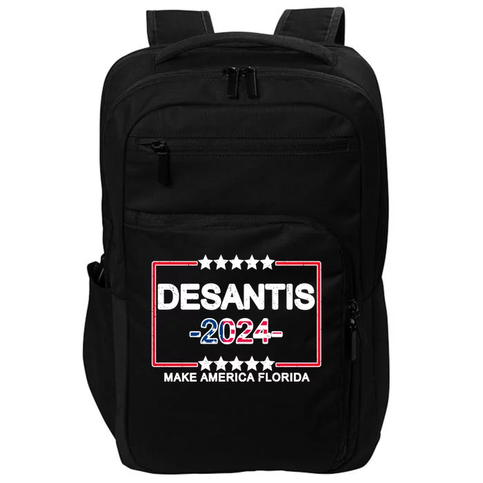 Make America Florida DeSantis 2024 Vintage Impact Tech Backpack