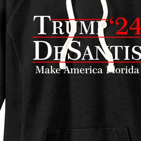 Make America Florida Trump DeSantis 2024 Women's Fleece Hoodie