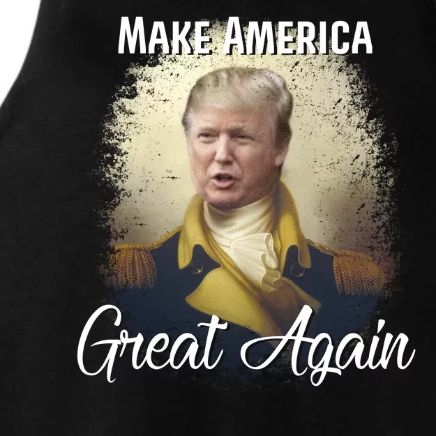 Make America Great Again Historic Trump Ladies Tri-Blend Wicking Tank