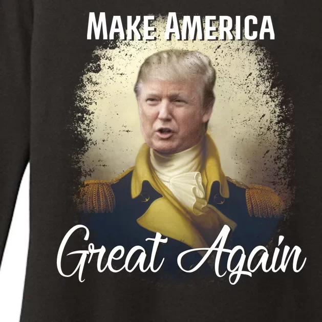 Make America Great Again Historic Trump Womens CVC Long Sleeve Shirt