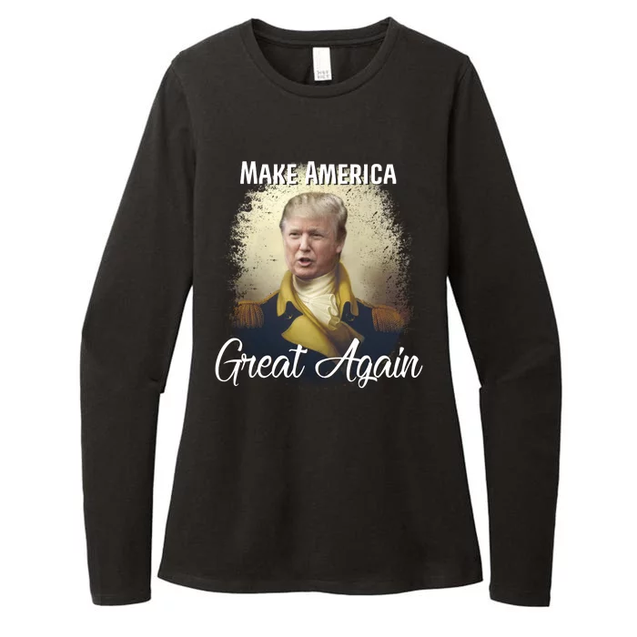 Make America Great Again Historic Trump Womens CVC Long Sleeve Shirt