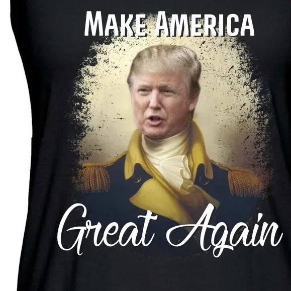 Make America Great Again Historic Trump Ladies Essential Flowy Tank