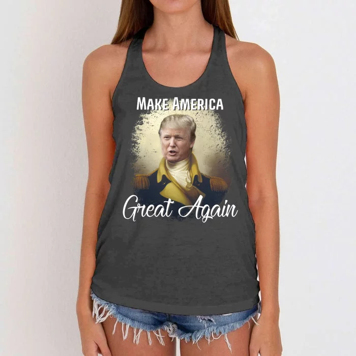 Make America Great Again Historic Trump Women's Knotted Racerback Tank