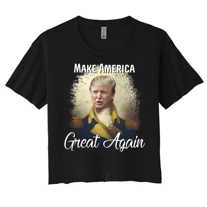 Make America Great Again Historic Trump Women's Crop Top Tee