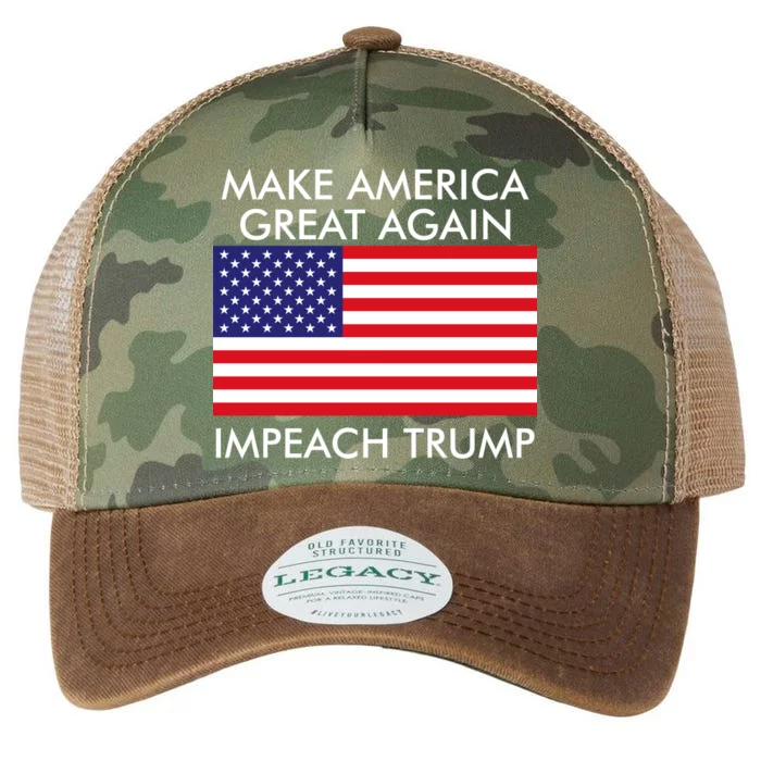 Make America Great Again Impeach Trump Anti Trump Legacy Tie Dye Trucker Hat