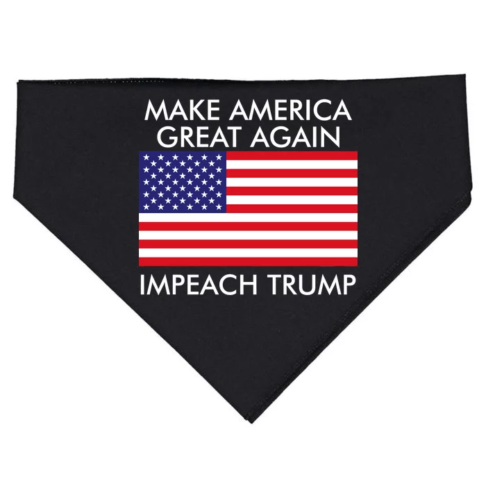 Make America Great Again Impeach Trump Anti Trump USA-Made Doggie Bandana