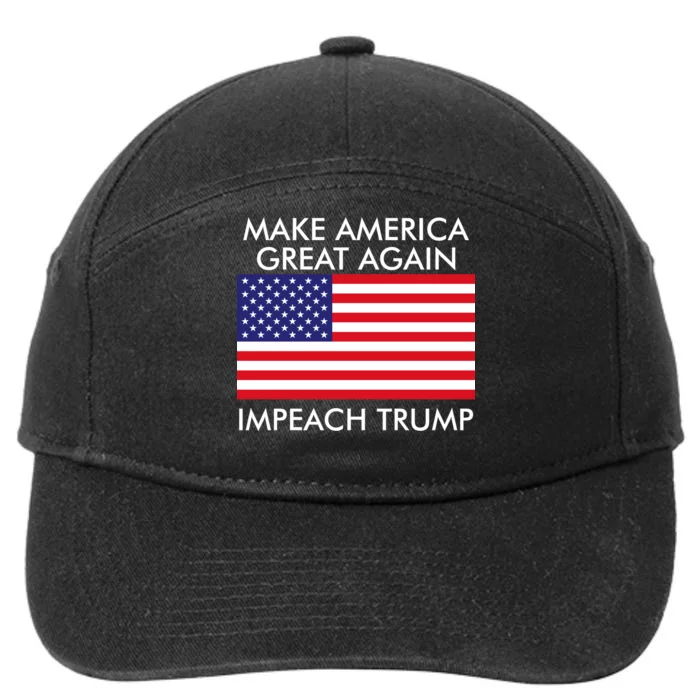 Make America Great Again Impeach Trump Anti Trump 7-Panel Snapback Hat