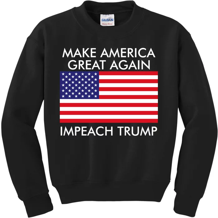 Make America Great Again Impeach Trump Anti Trump Kids Sweatshirt