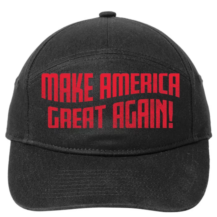 Make America Great Again Simple Logo 7-Panel Snapback Hat