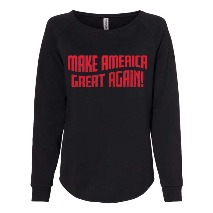 Make America Great Again Simple Logo Womens California Wash Sweatshirt