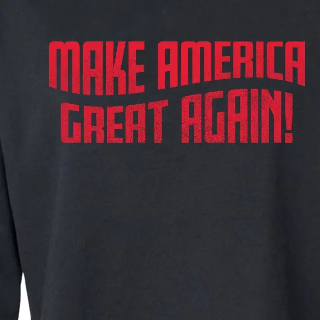 Make America Great Again Simple Logo Cropped Pullover Crew