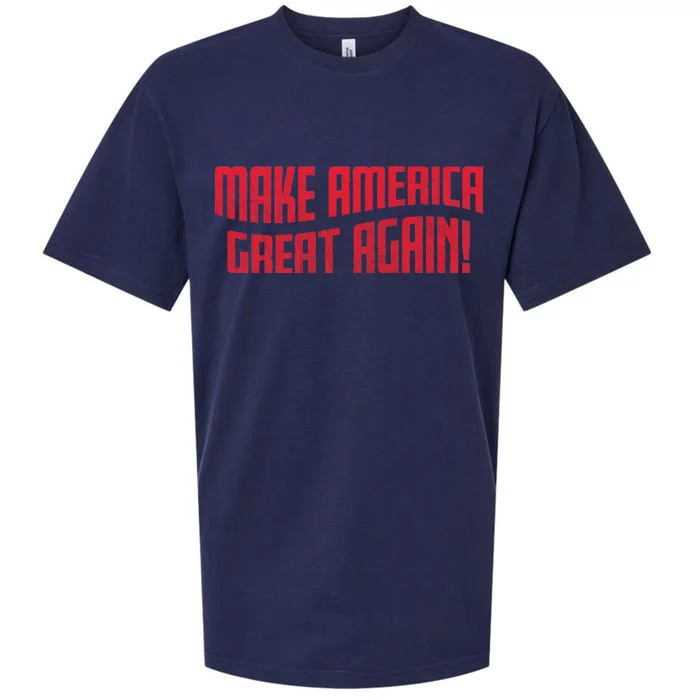 Make America Great Again Simple Logo Sueded Cloud Jersey T-Shirt