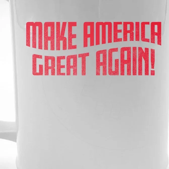 Make America Great Again Simple Logo Front & Back Beer Stein