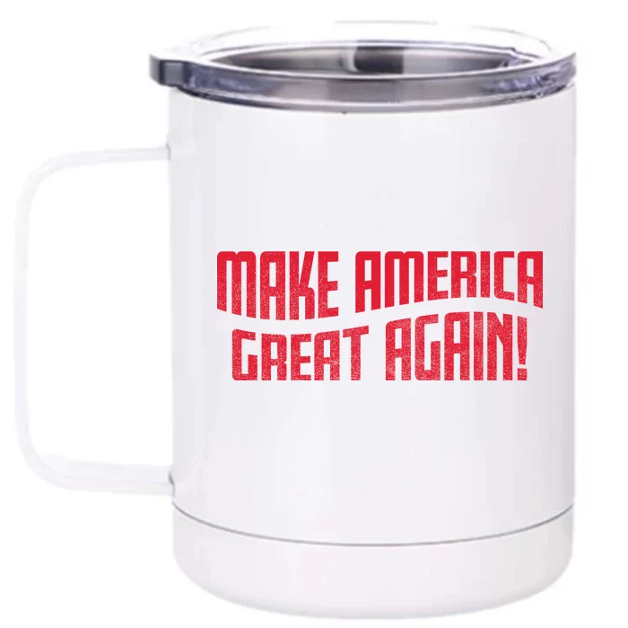 Make America Great Again Simple Logo Front & Back 12oz Stainless Steel Tumbler Cup