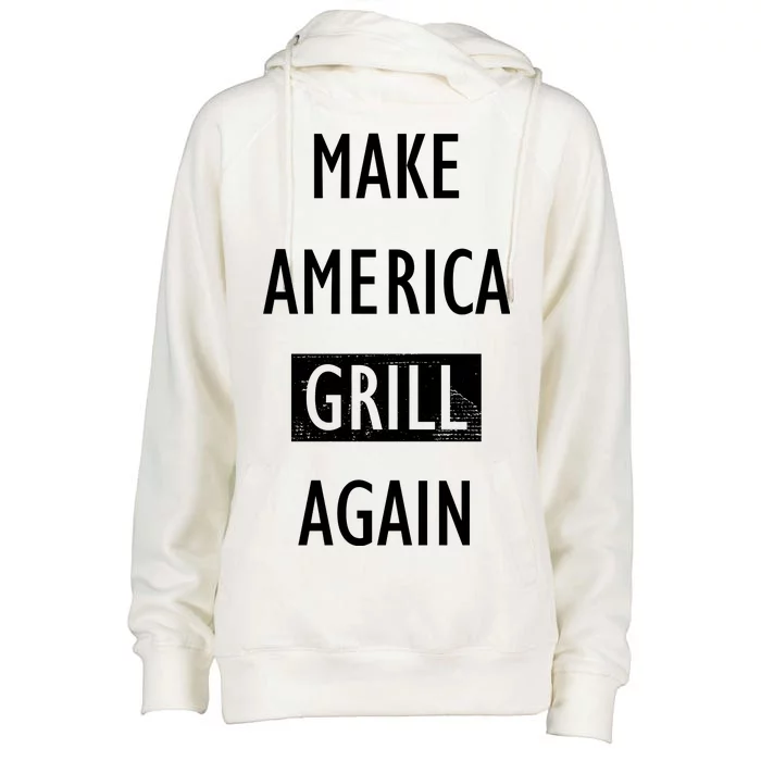 Make America Grill Again Womens Funnel Neck Pullover Hood