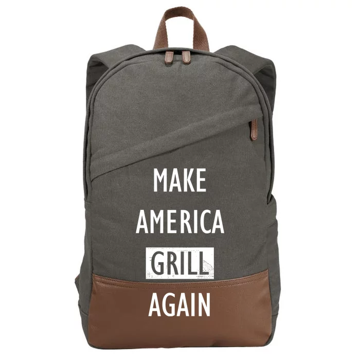 Make America Grill Again Cotton Canvas Backpack