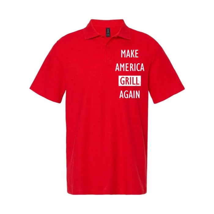 Make America Grill Again Softstyle Adult Sport Polo