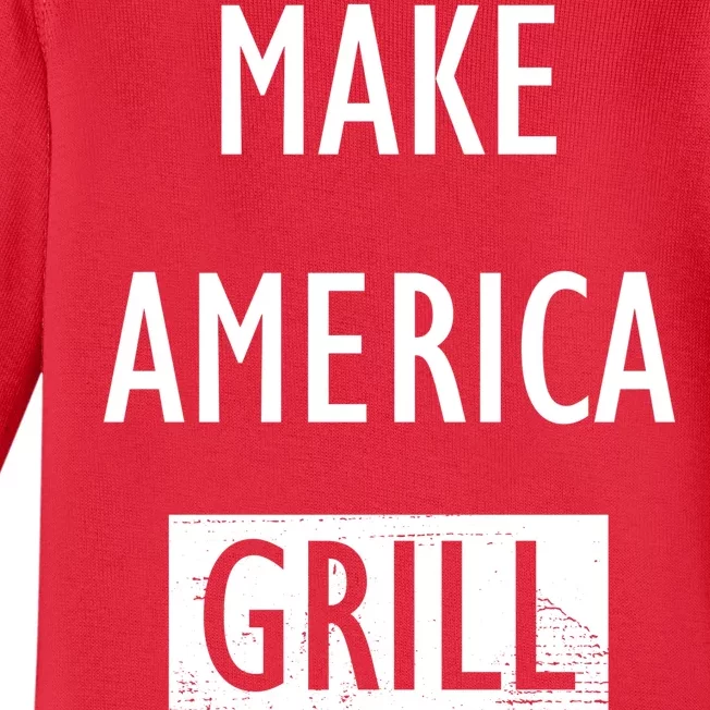 Make America Grill Again Baby Long Sleeve Bodysuit