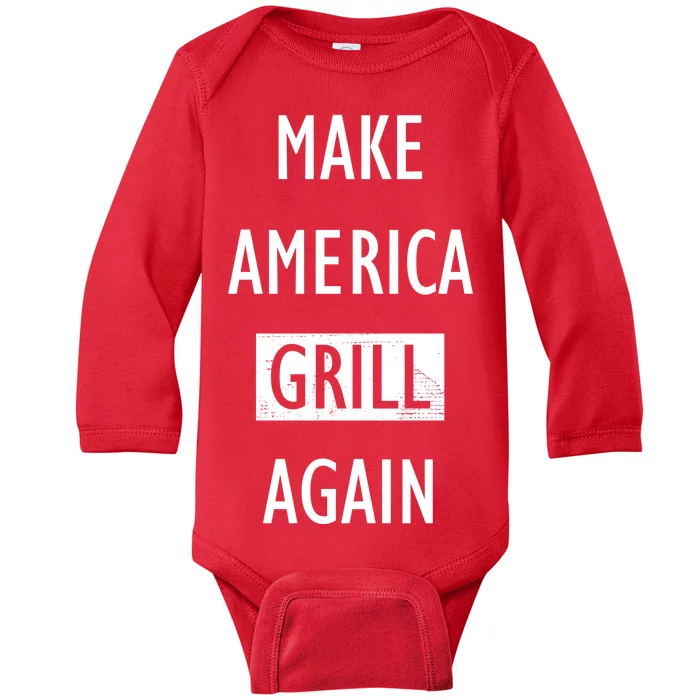 Make America Grill Again Baby Long Sleeve Bodysuit