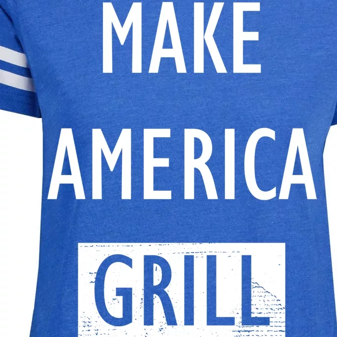 Make America Grill Again Enza Ladies Jersey Football T-Shirt