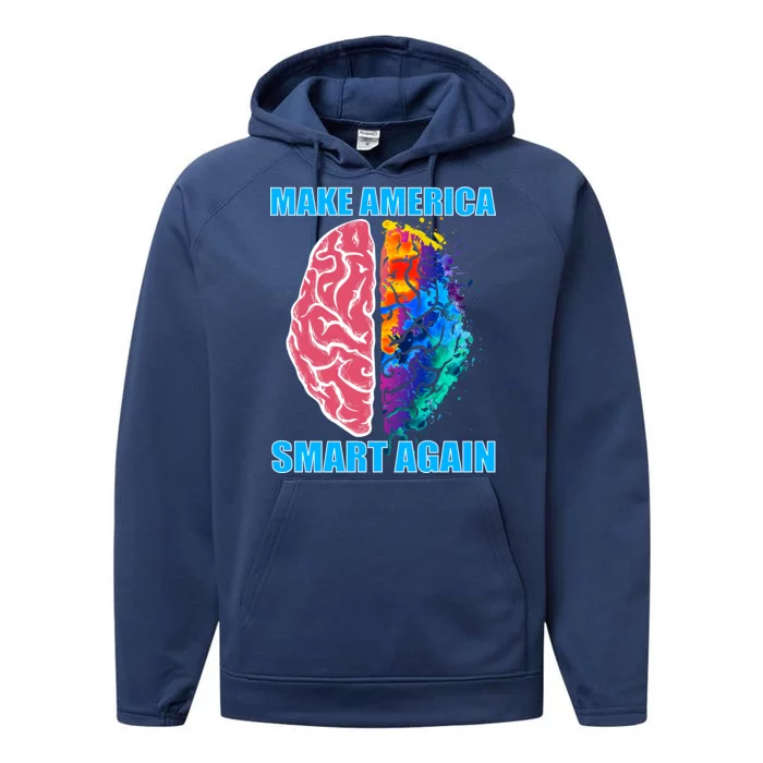 Make America Smart Again Performance Fleece Hoodie